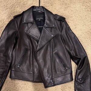 Banana Republic Black Leather Jacket